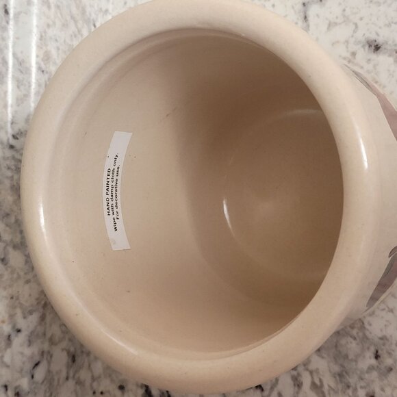 Robinson Ransbottom Hand Painted Apple Design Stoneware Crock Jar 1 Qt - Picture 5 of 9